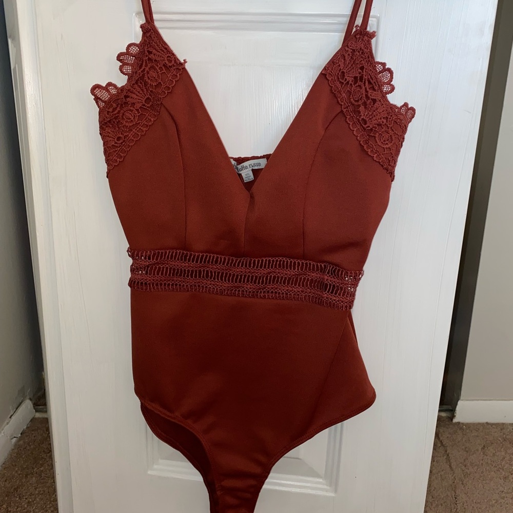 Burnt orange bodysuit